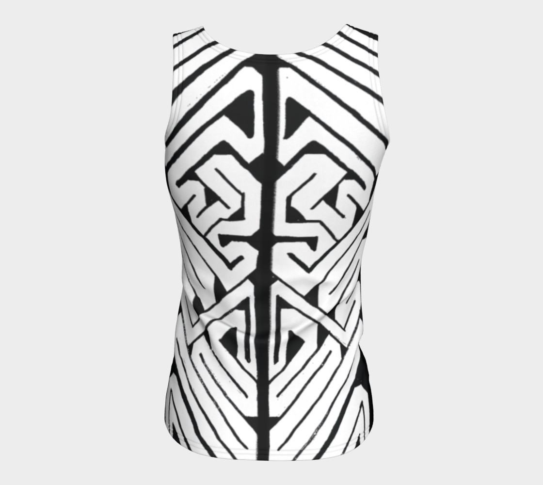 Shark Begone Celtic Keywork I Fitted Tank Top preview #6