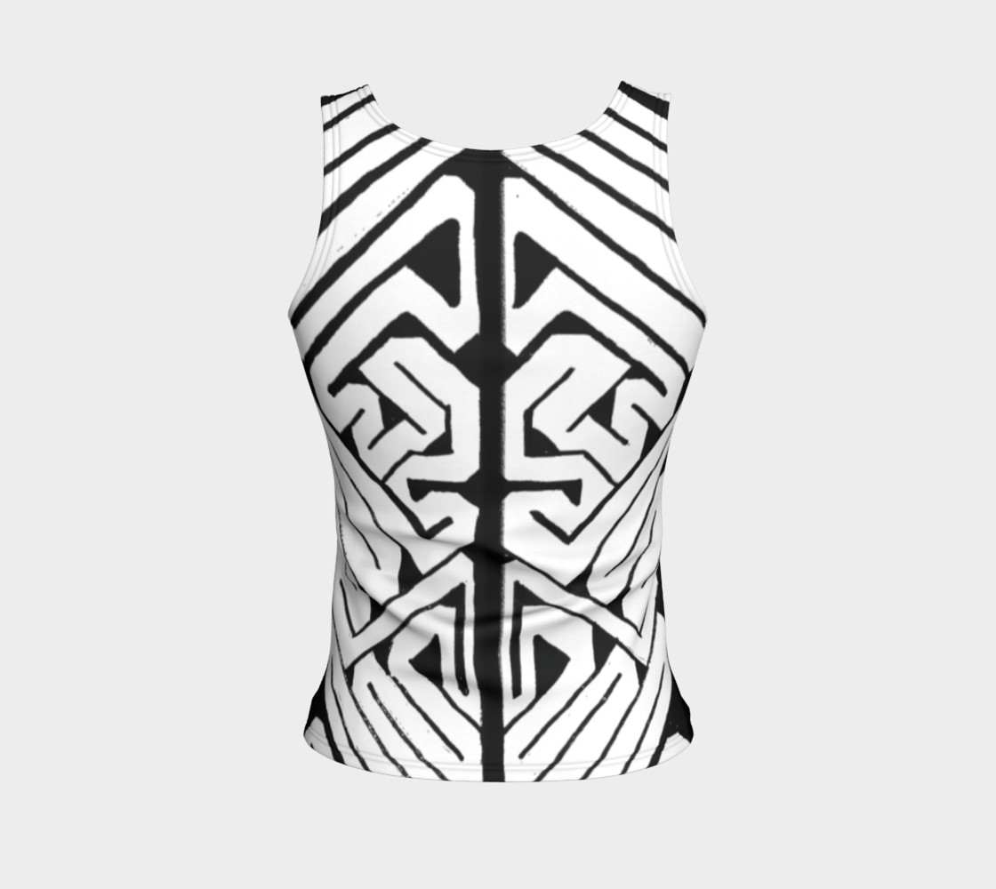 Shark Begone Celtic Keywork I Fitted Tank Top preview #2