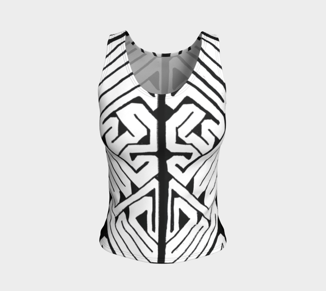 Shark Begone Celtic Keywork I Fitted Tank Top preview #1
