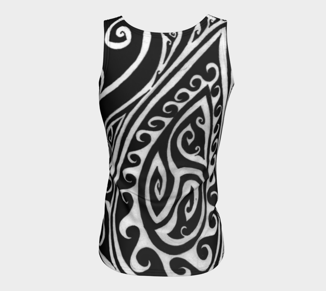 Aperçu de Shark Begone Celtic Spiral V Fitted Tank Top #6