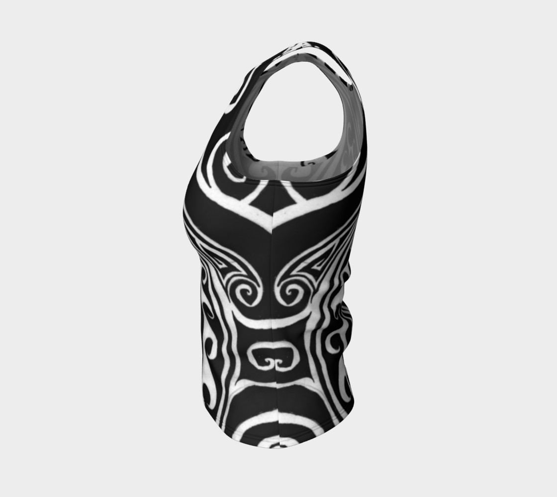 Aperçu de Shark Begone Celtic Spiral V Fitted Tank Top #3