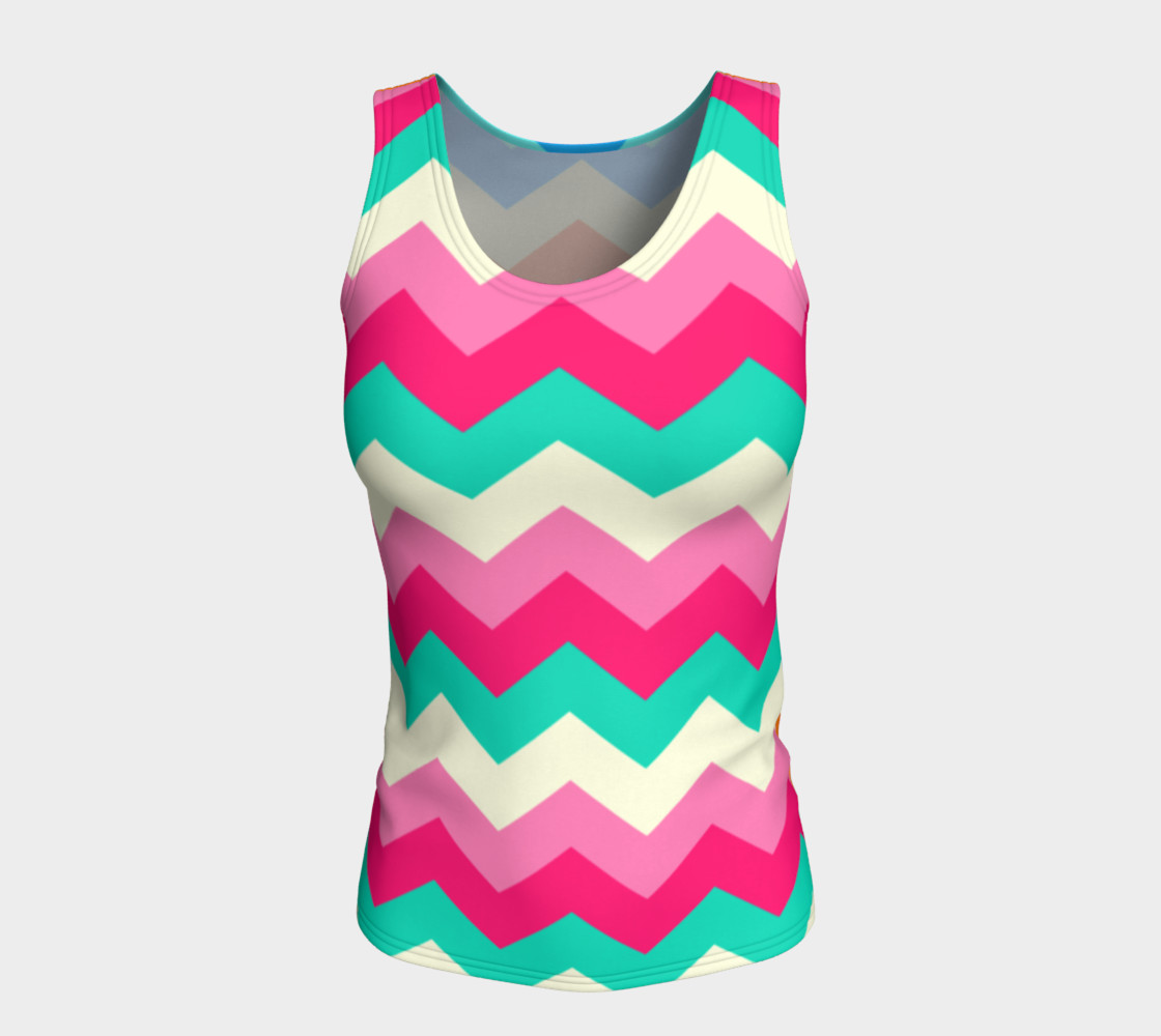 Zigzag Fitted Tank Top preview #5