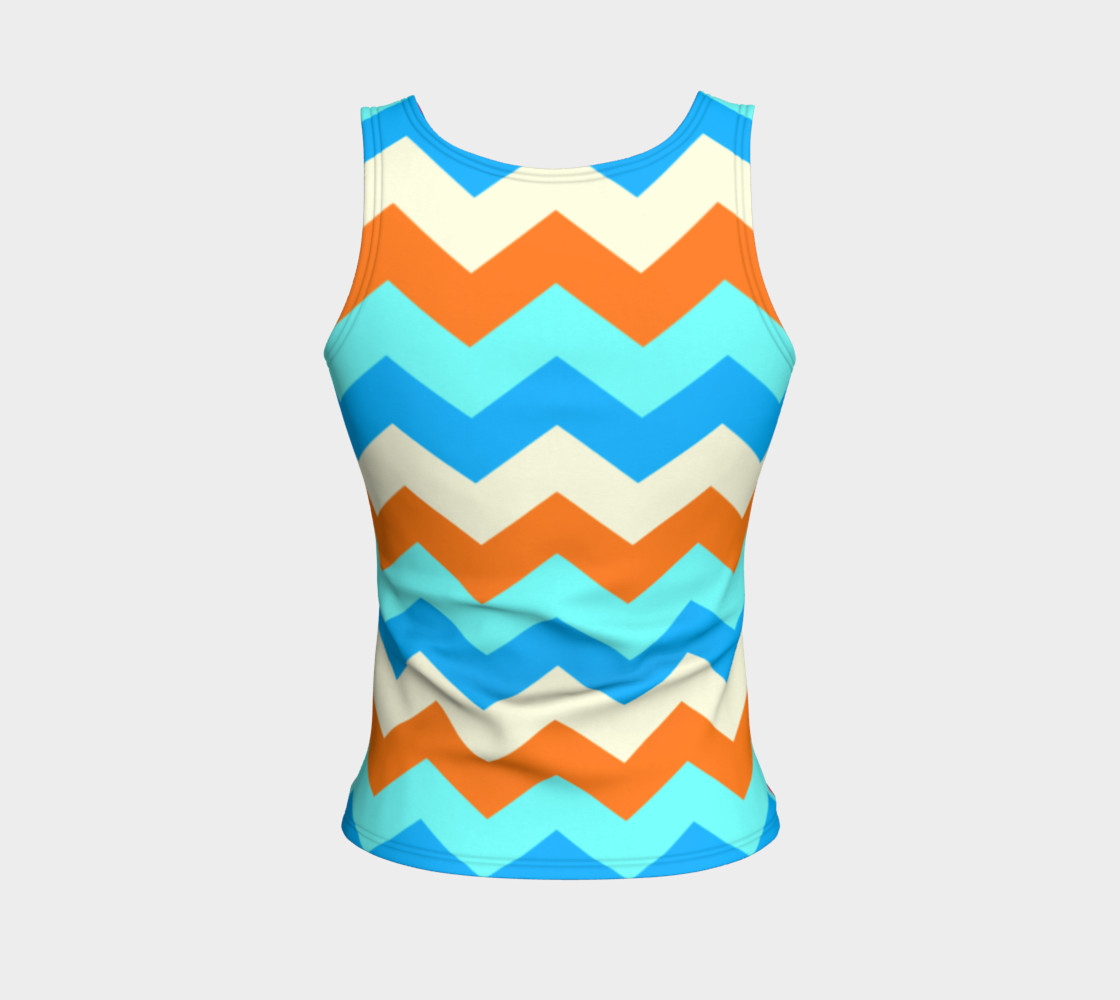 Zigzag Fitted Tank Top preview #2