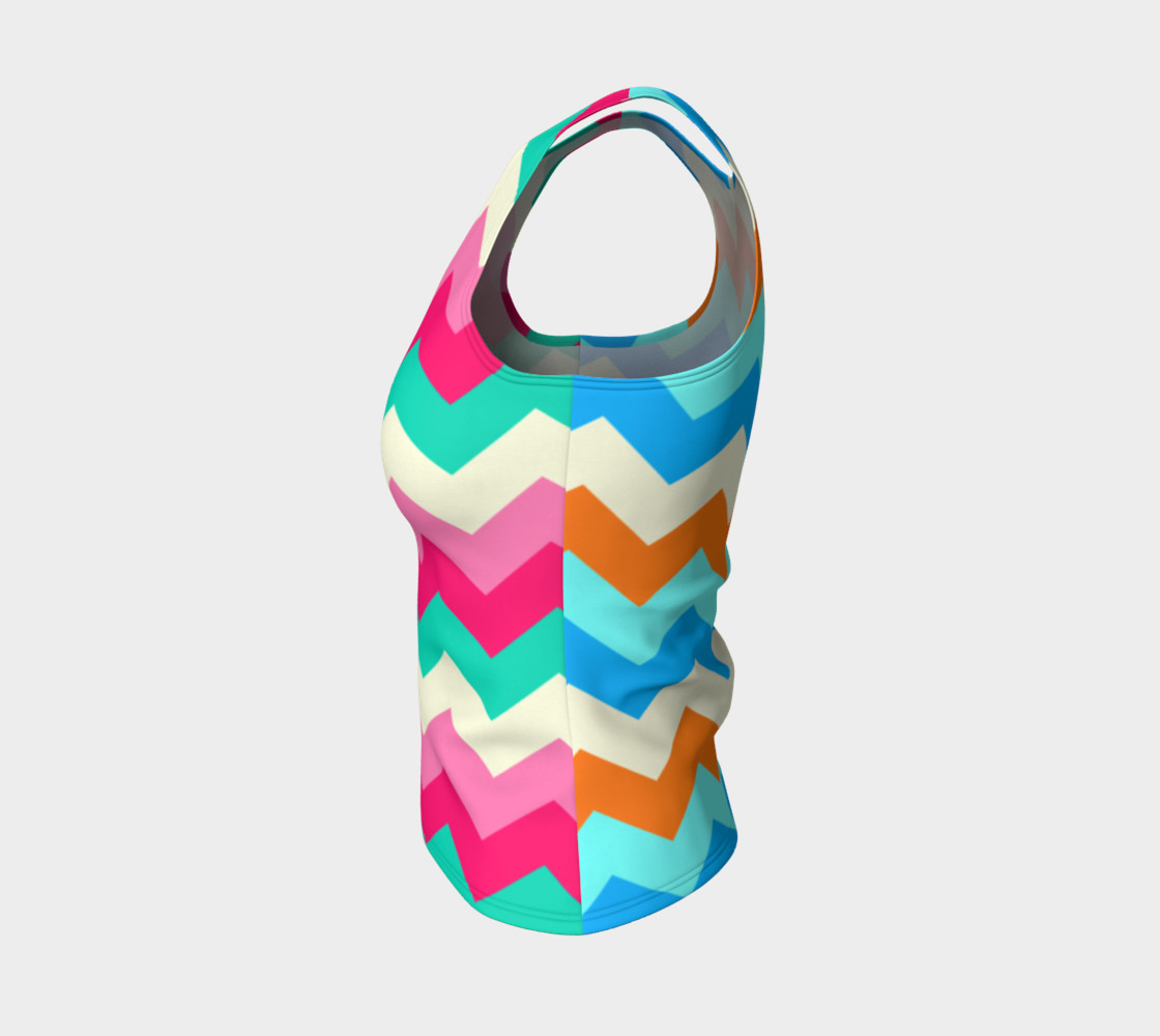 Zigzag Fitted Tank Top preview #3