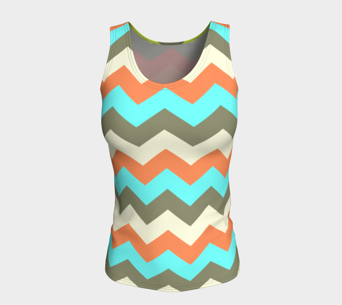 Zigzag Fitted Tank Top preview #5