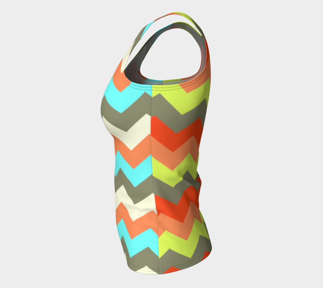Zigzag Fitted Tank Top preview #7