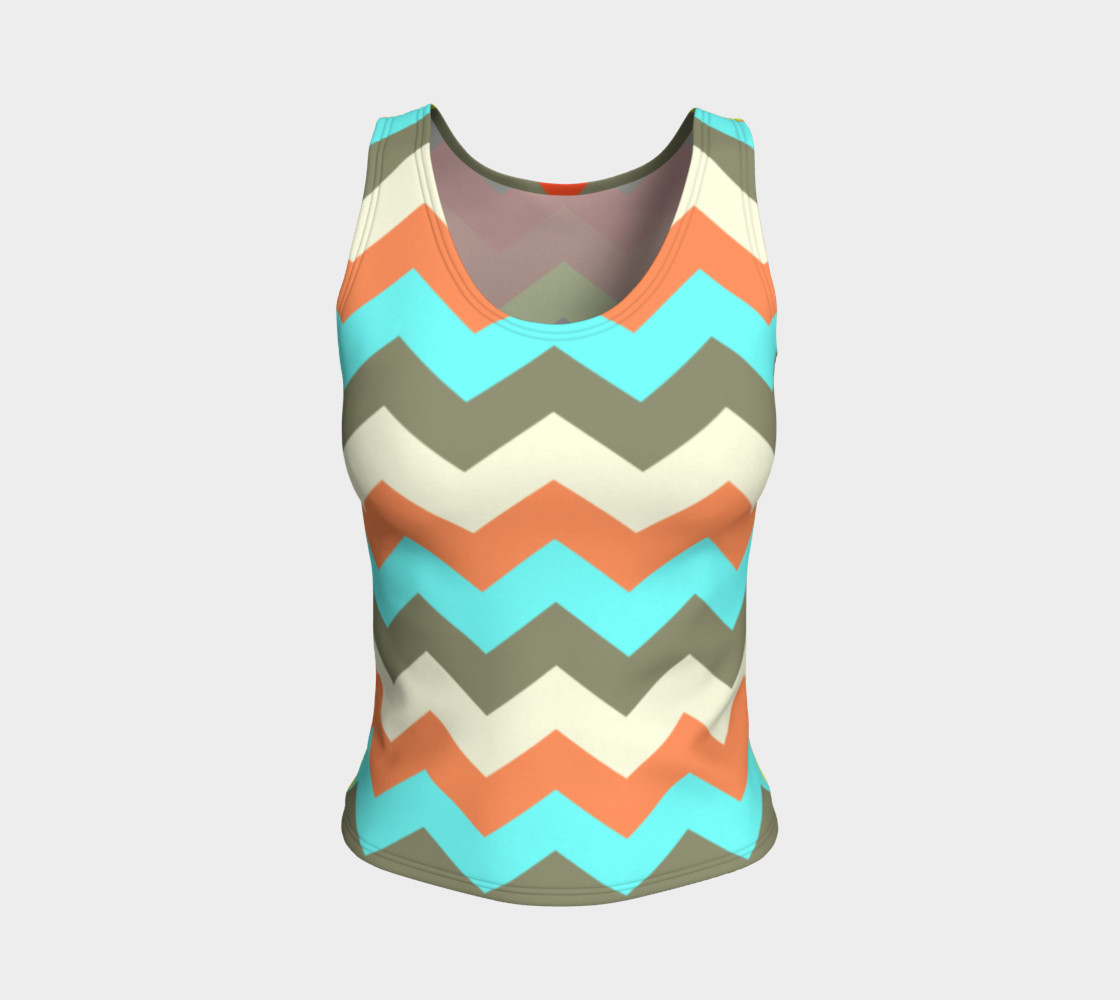 Zigzag Fitted Tank Top preview #1