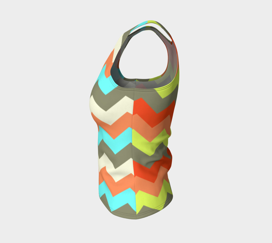 Zigzag Fitted Tank Top preview #3