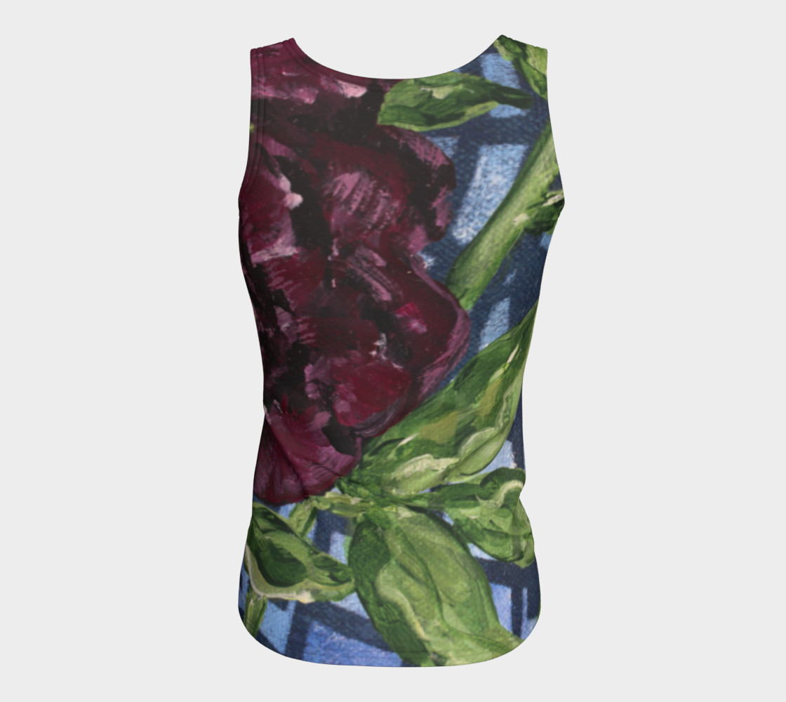 Burgundy Peony Tank preview #6