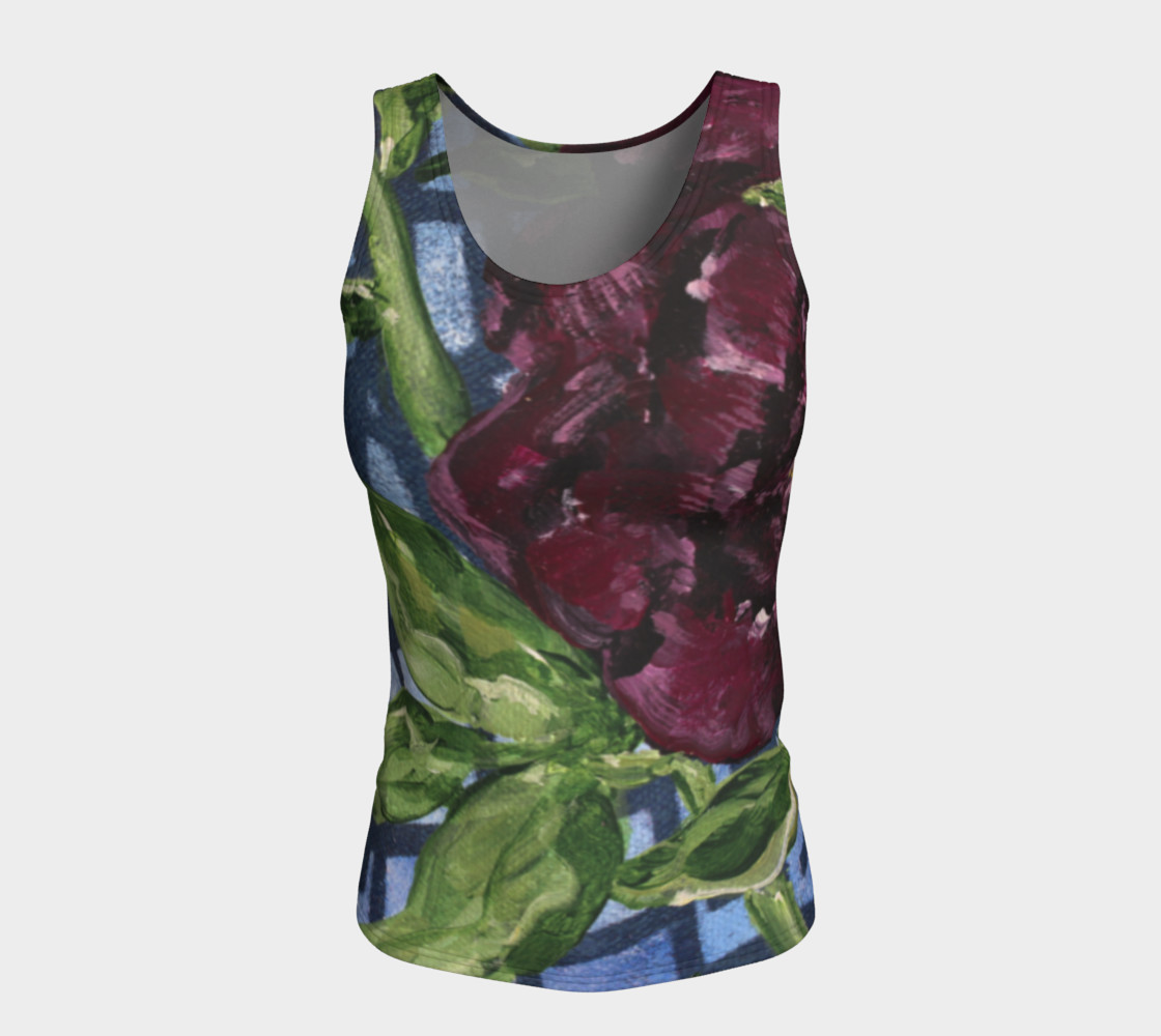 Burgundy Peony Tank preview #5