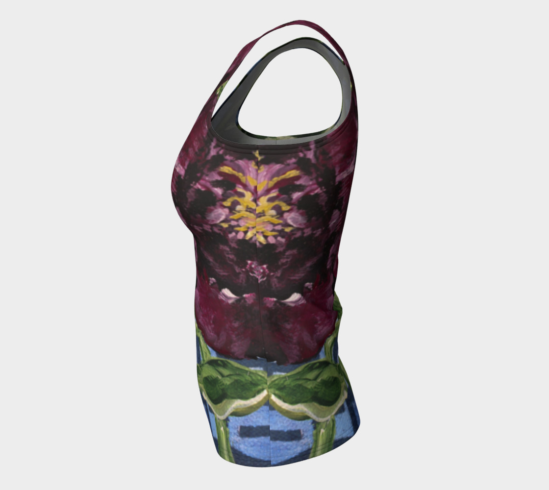 Burgundy Peony Tank preview #7