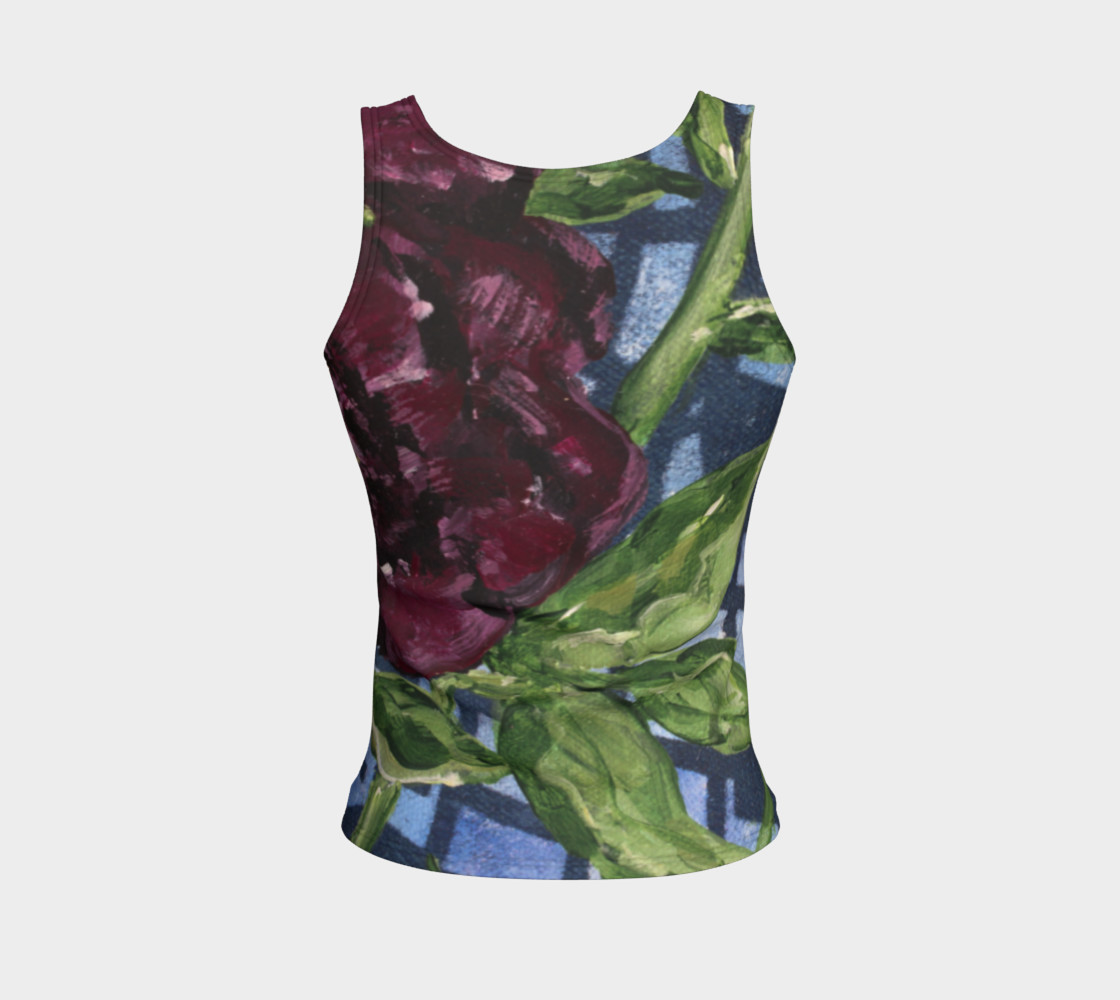 Burgundy Peony Tank preview #2