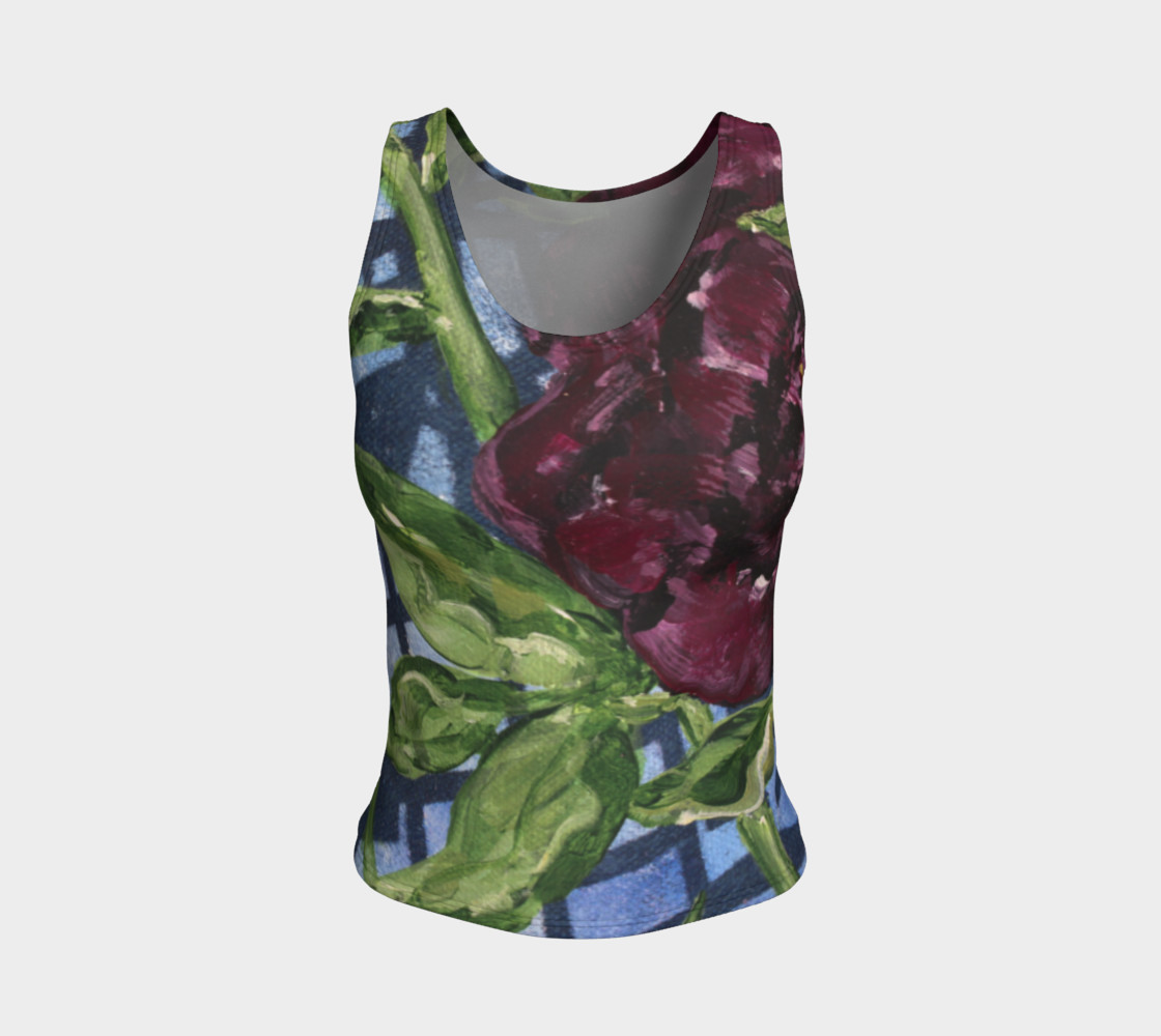 Burgundy Peony Tank preview #1