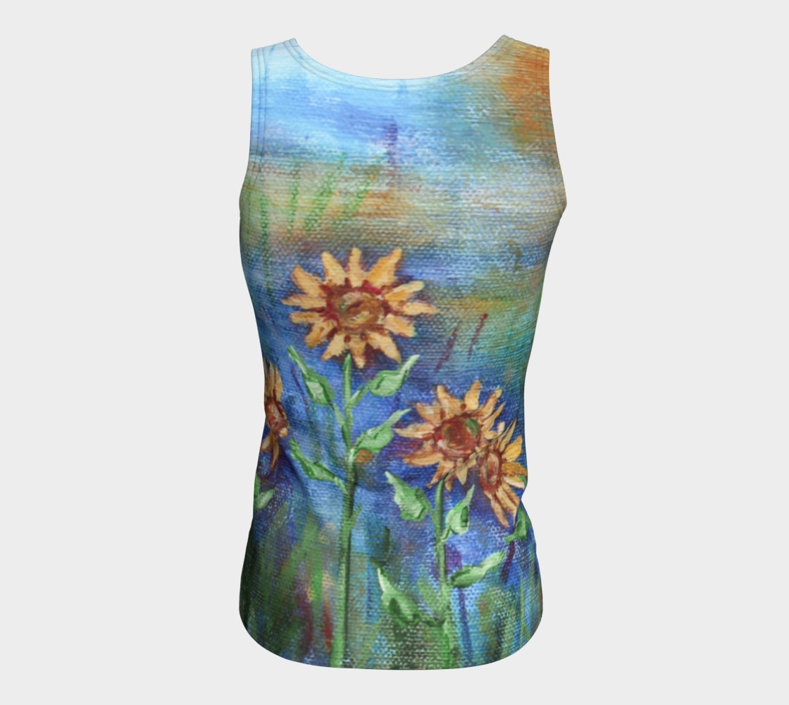 Aperçu de Sunflowers Denim Tank #6