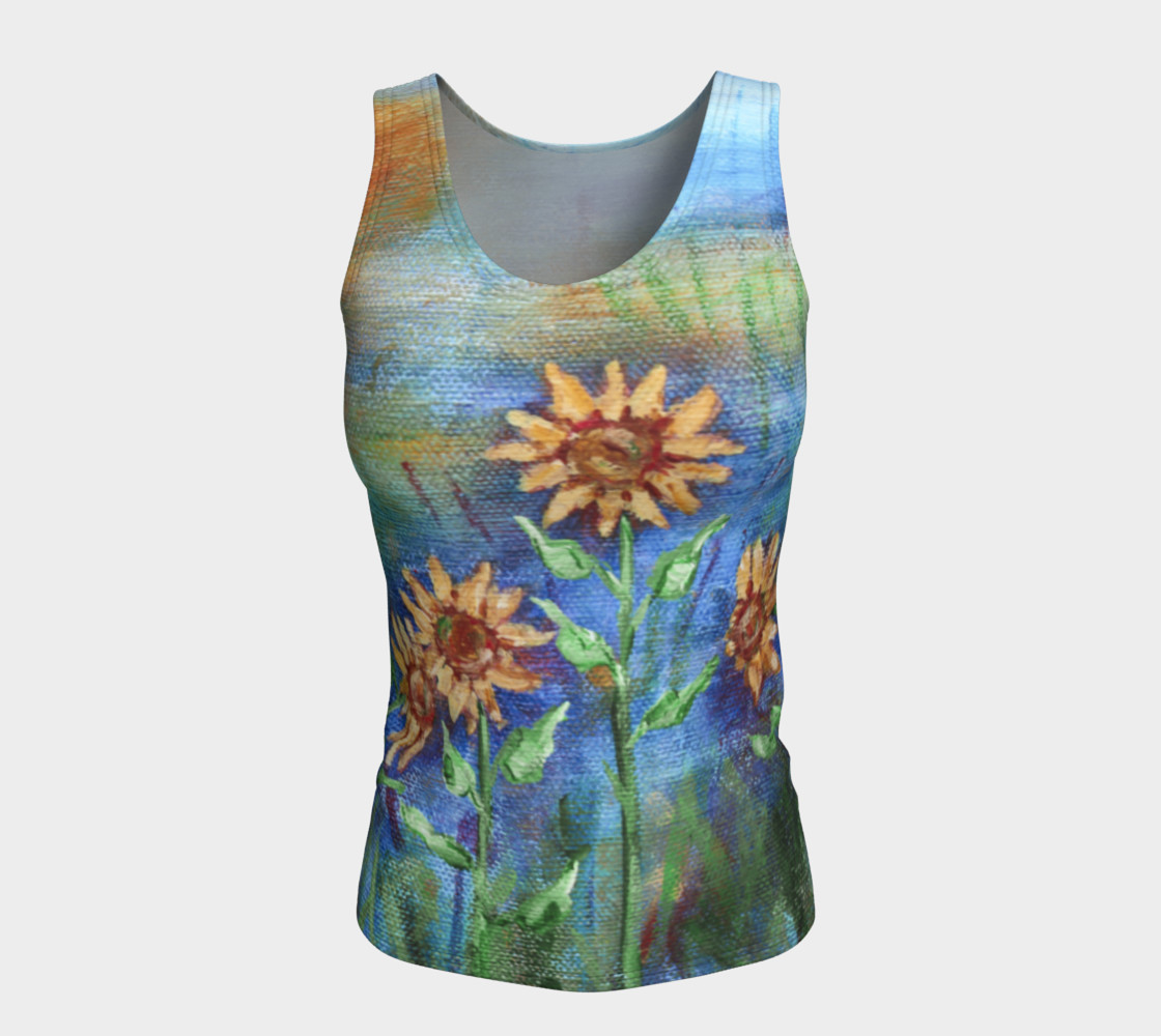Aperçu de Sunflowers Denim Tank #5