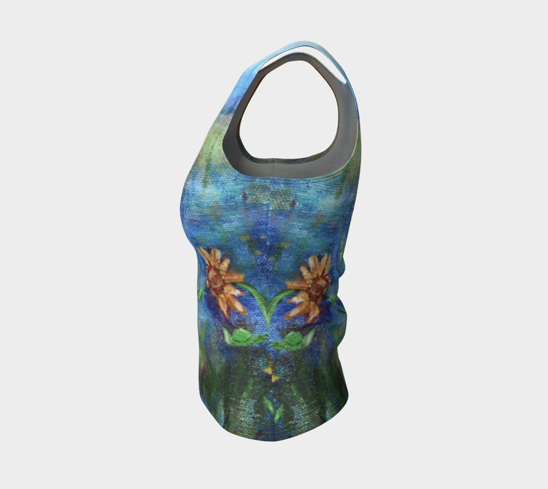 Aperçu de Sunflowers Denim Tank #3