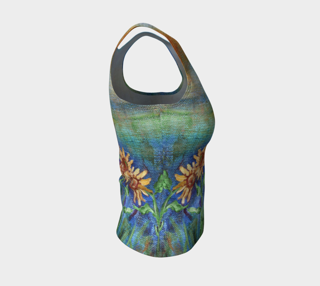 Aperçu de Sunflowers Denim Tank #4