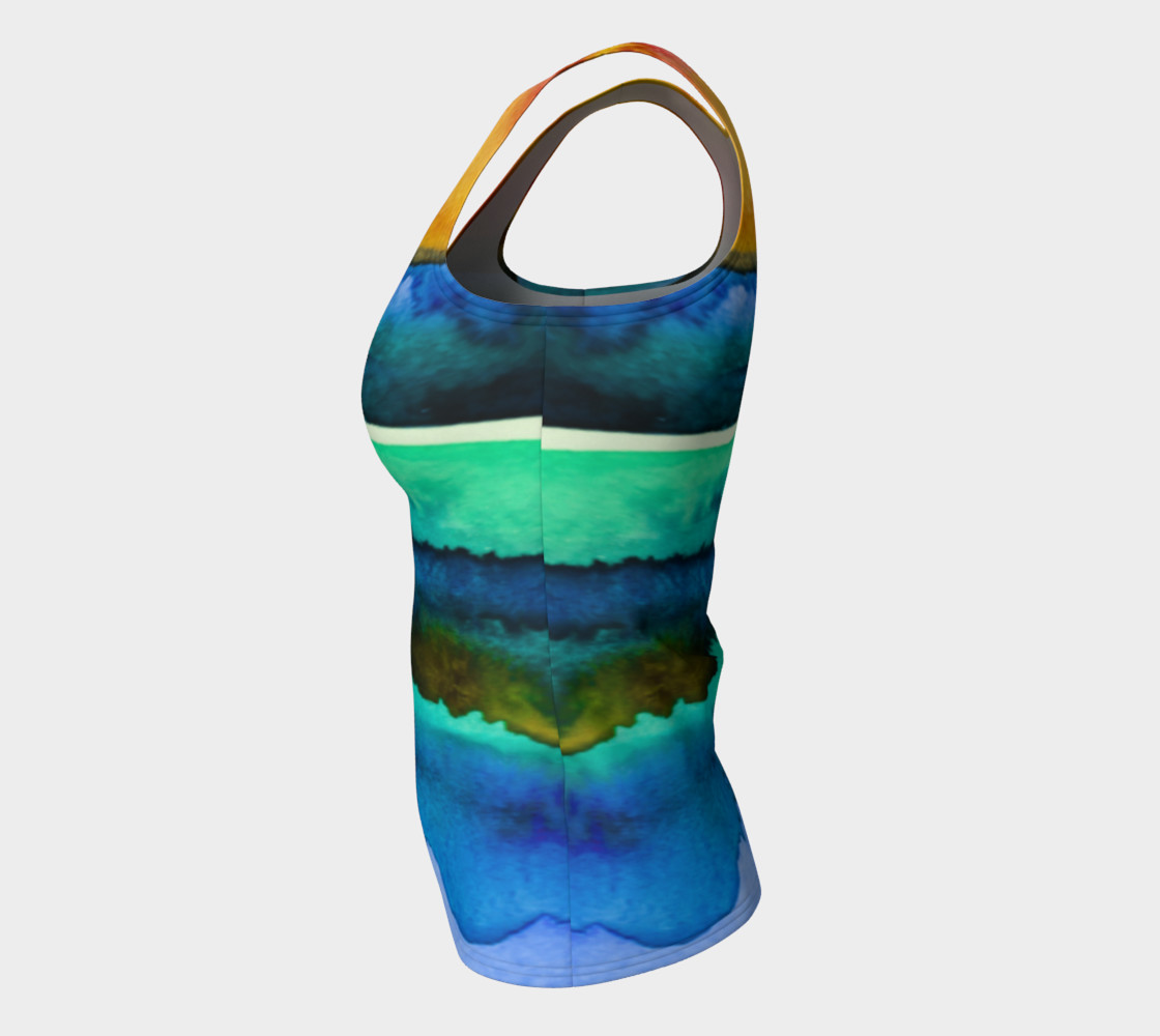 Aperçu de Watercolor Sunrise Tank #7
