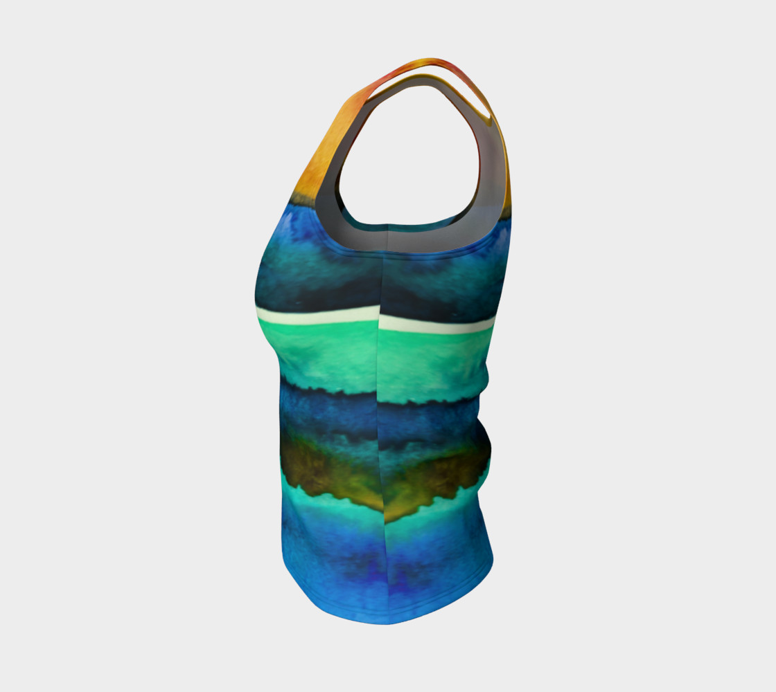 Aperçu de Watercolor Sunrise Tank #3