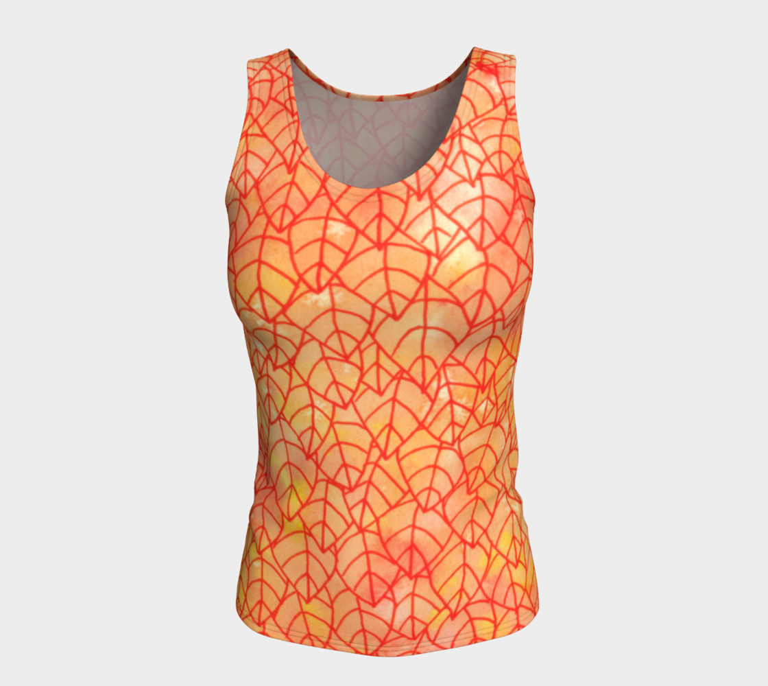 Autumn foliage Fitted Tank Top preview #5