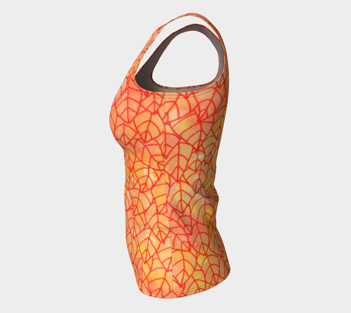 Autumn foliage Fitted Tank Top preview #7