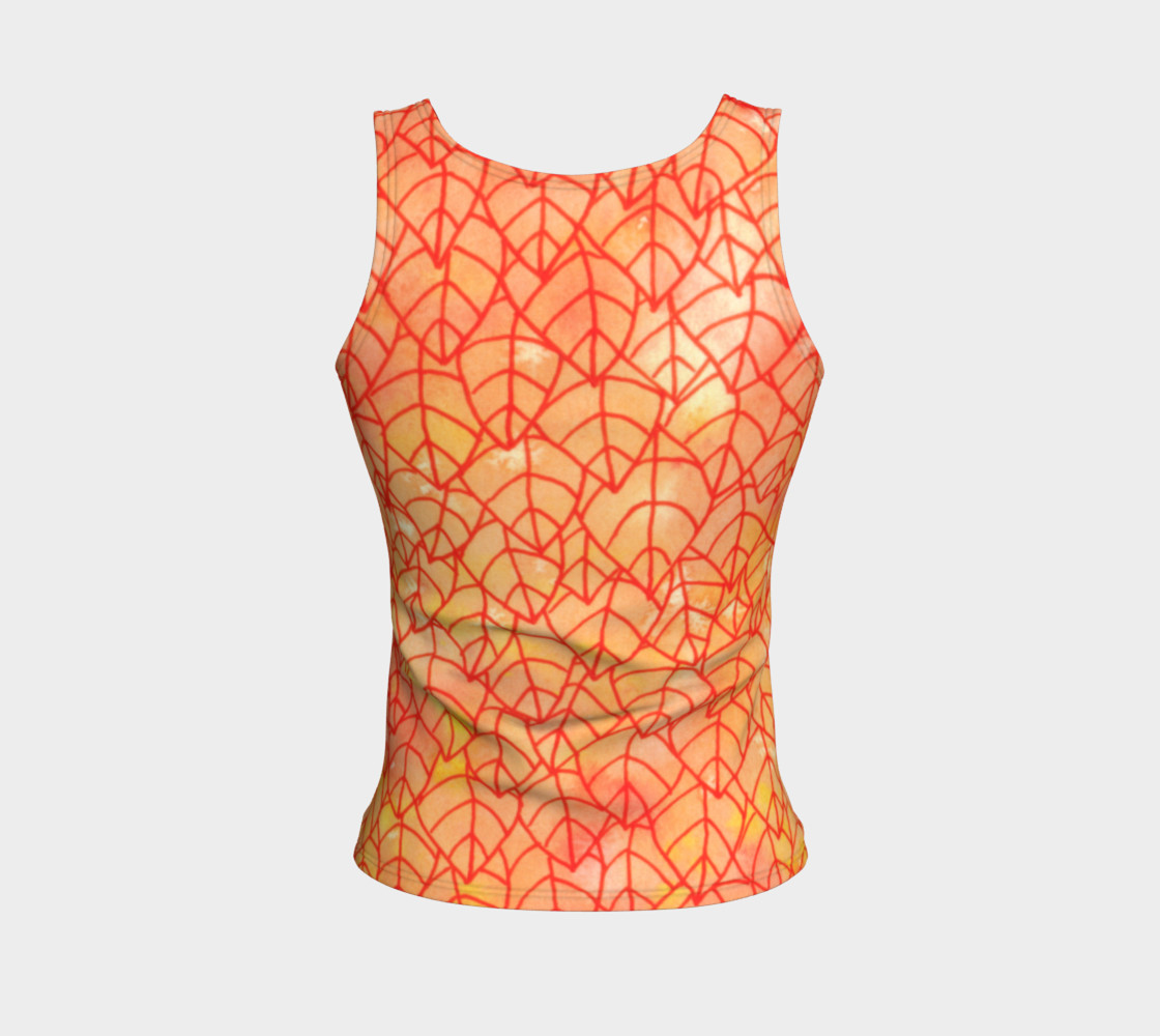 Autumn foliage Fitted Tank Top preview #2