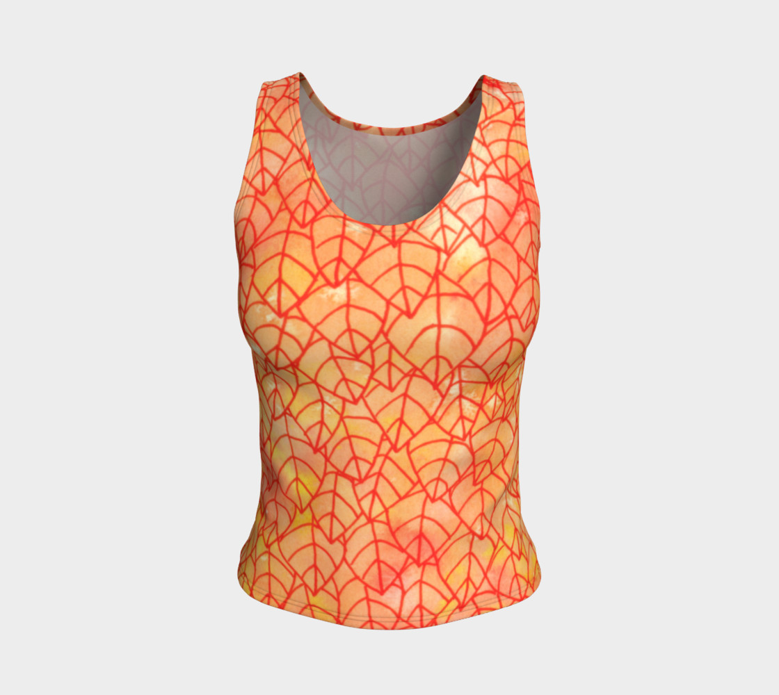 Autumn foliage Fitted Tank Top 3D preview
