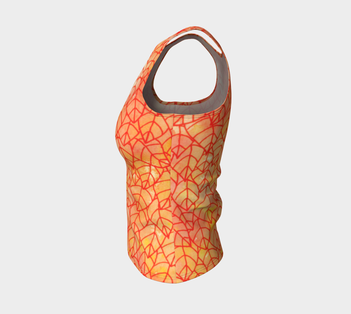 Autumn foliage Fitted Tank Top preview #3