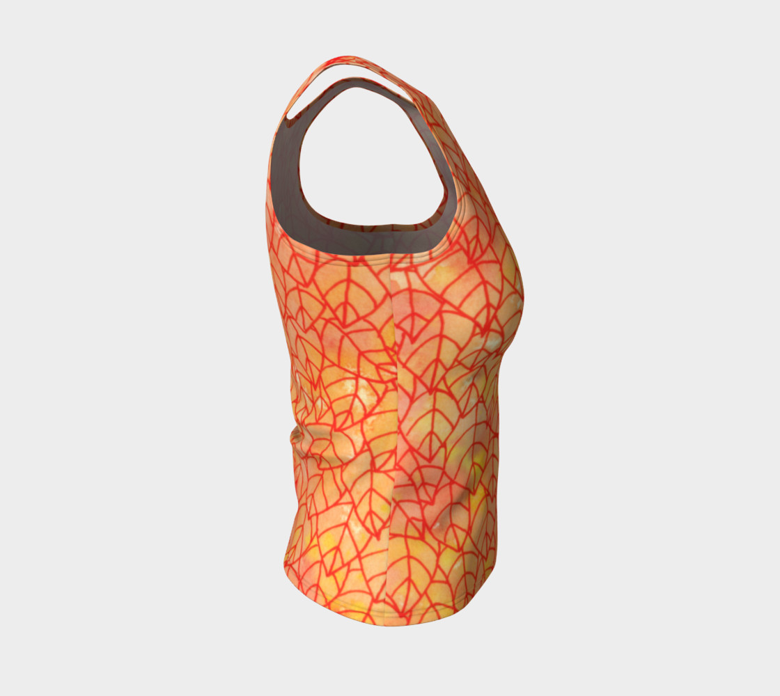 Autumn foliage Fitted Tank Top preview #4
