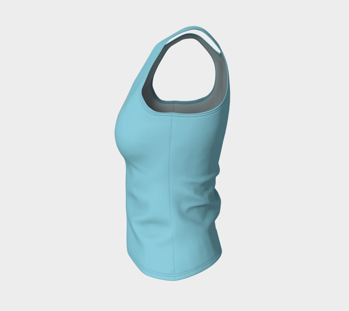 Sphynx cat portrait Fitted Tank Top preview #3