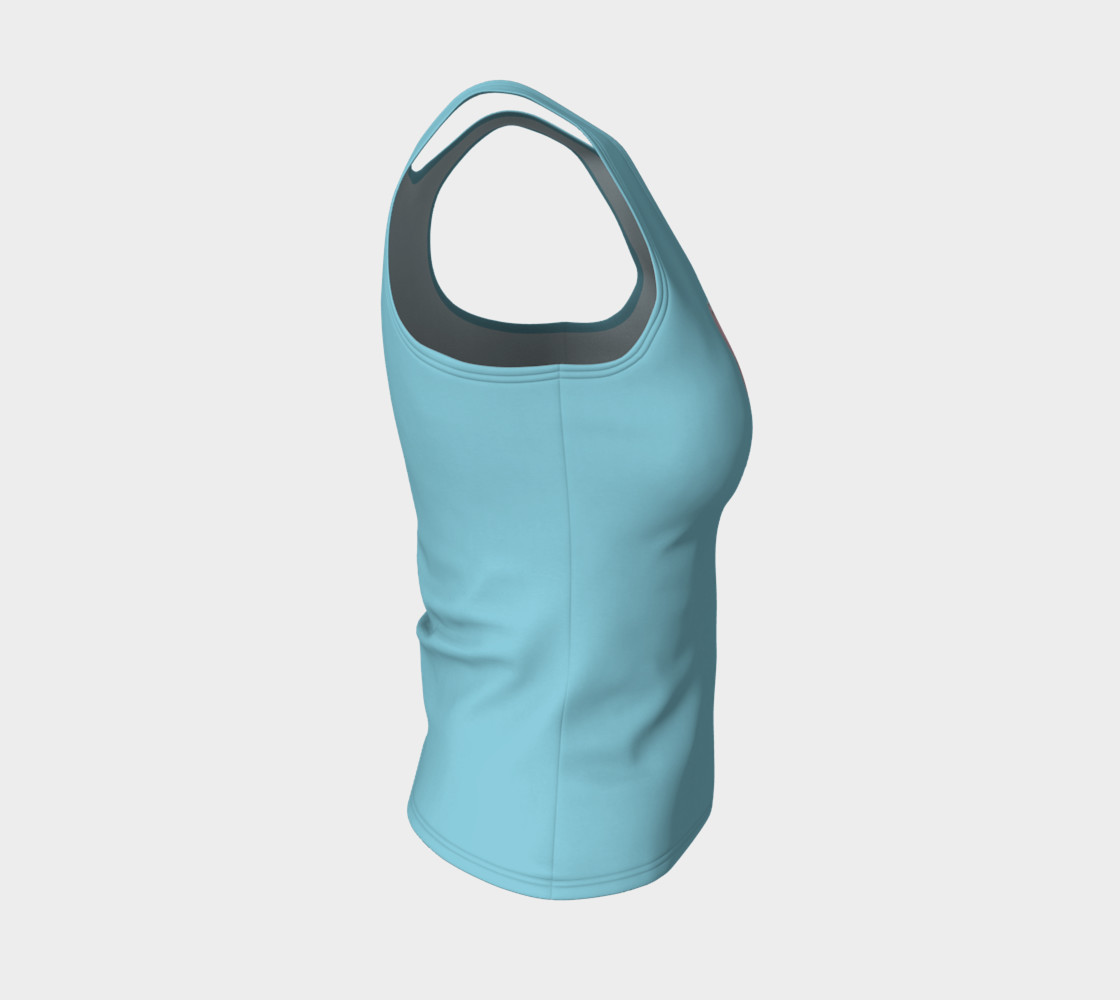 Sphynx cat portrait Fitted Tank Top preview #4