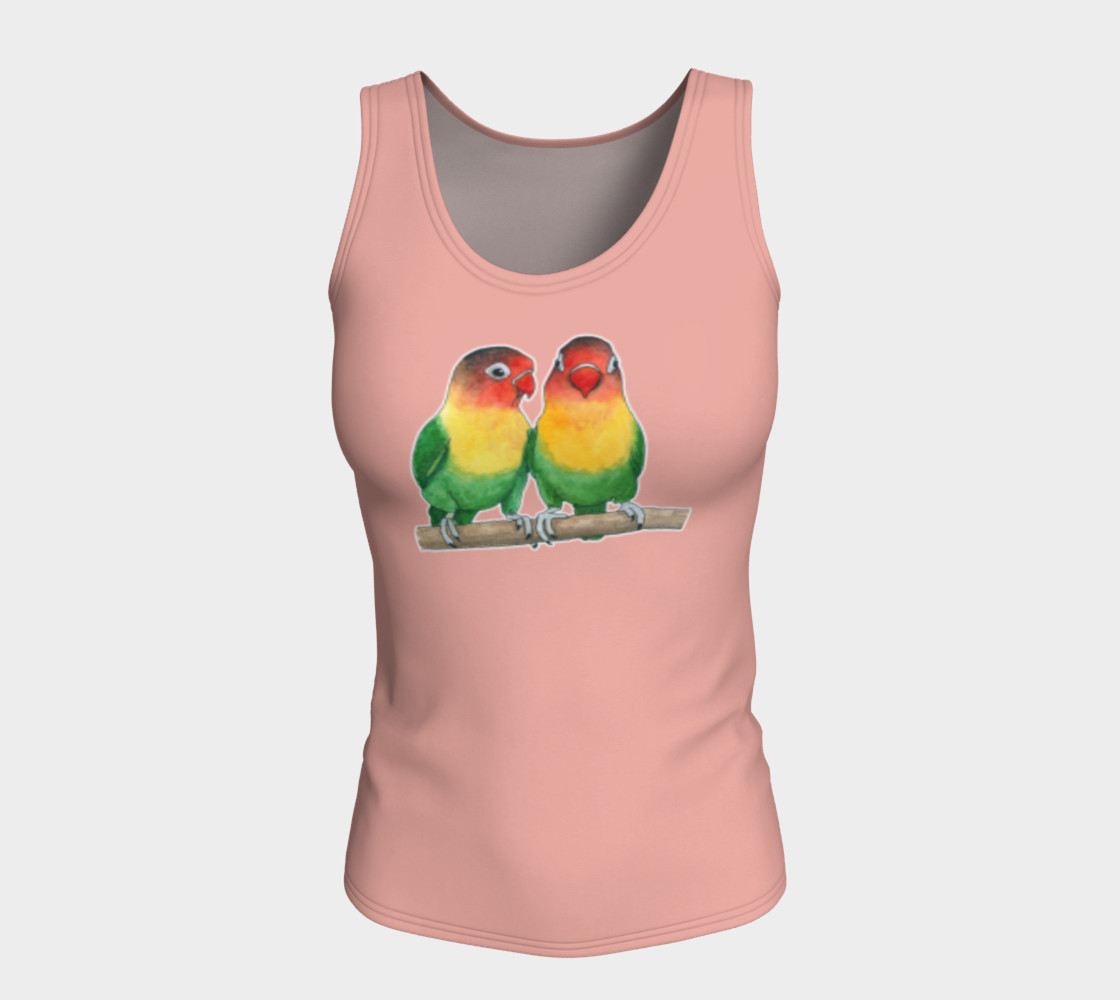 Aperçu de Fischer's lovebirds Fitted Tank Top #5