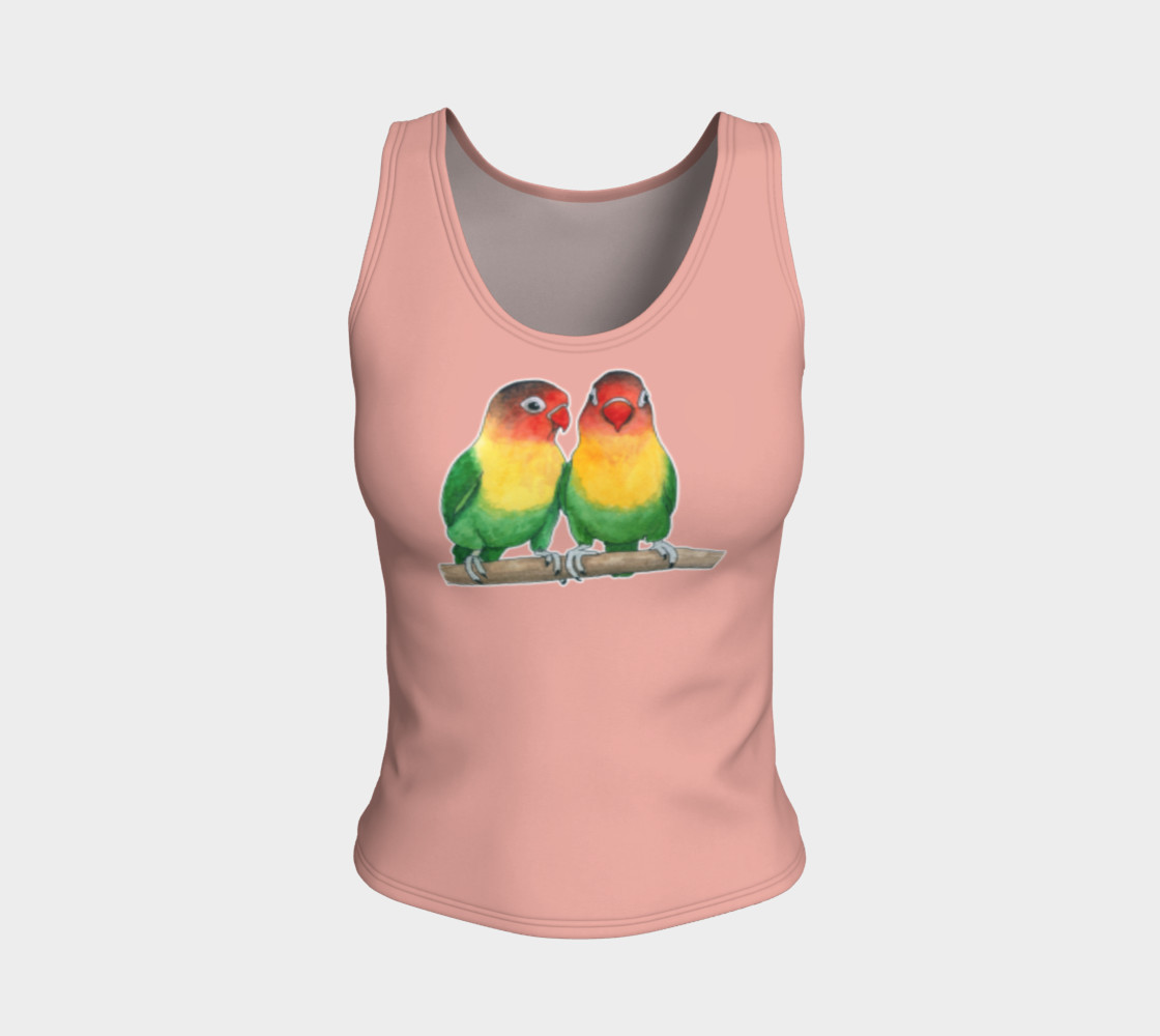 Aperçu de Fischer's lovebirds Fitted Tank Top #1