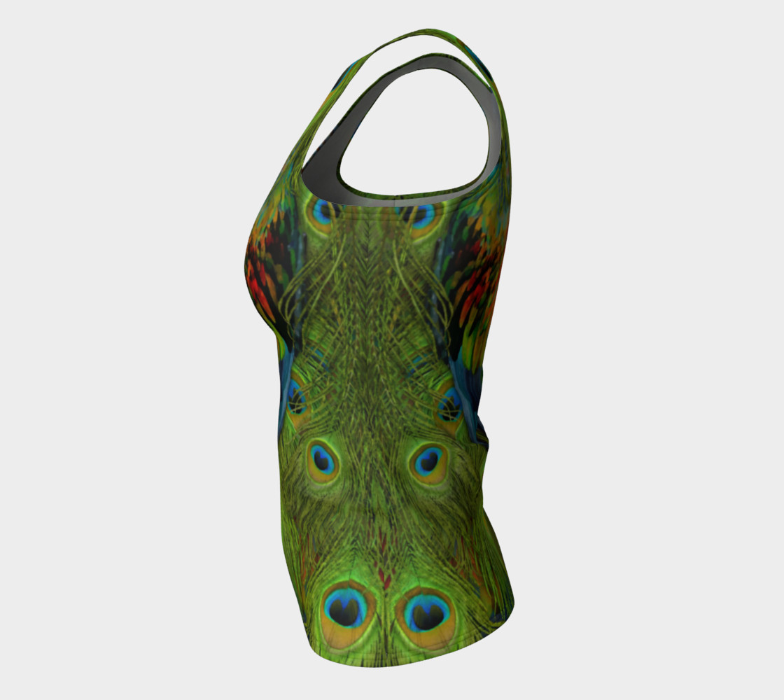 Aperçu de Nicobar-Peacock Fantasy Fitted Tank Top #7