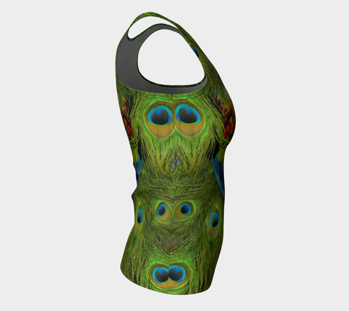 Aperçu de Nicobar-Peacock Fantasy Fitted Tank Top #8