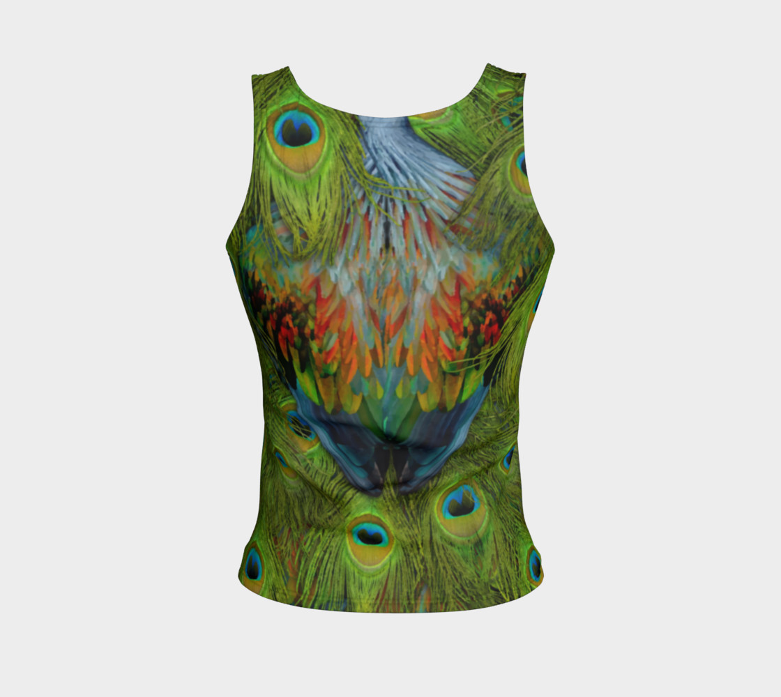 Aperçu de Nicobar-Peacock Fantasy Fitted Tank Top #2