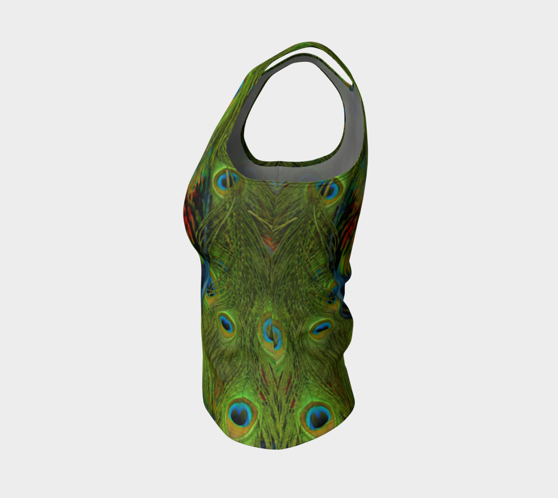 Aperçu de Nicobar-Peacock Fantasy Fitted Tank Top #3