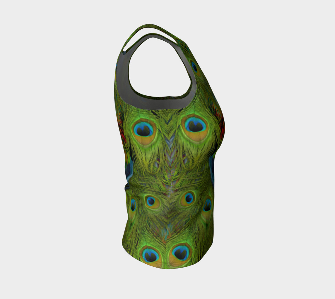 Aperçu de Nicobar-Peacock Fantasy Fitted Tank Top #4