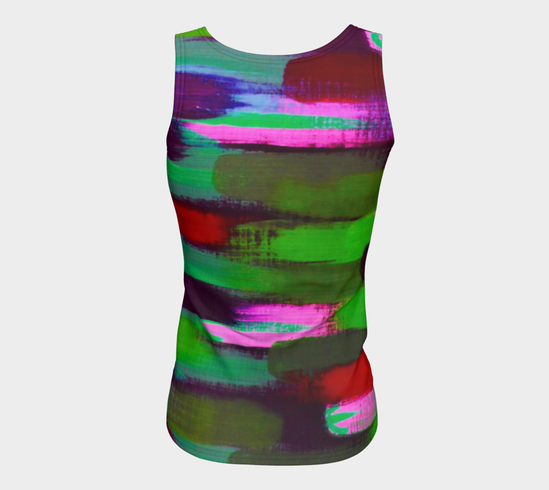Hot Pink Happiness Fitted Tank Top preview #6