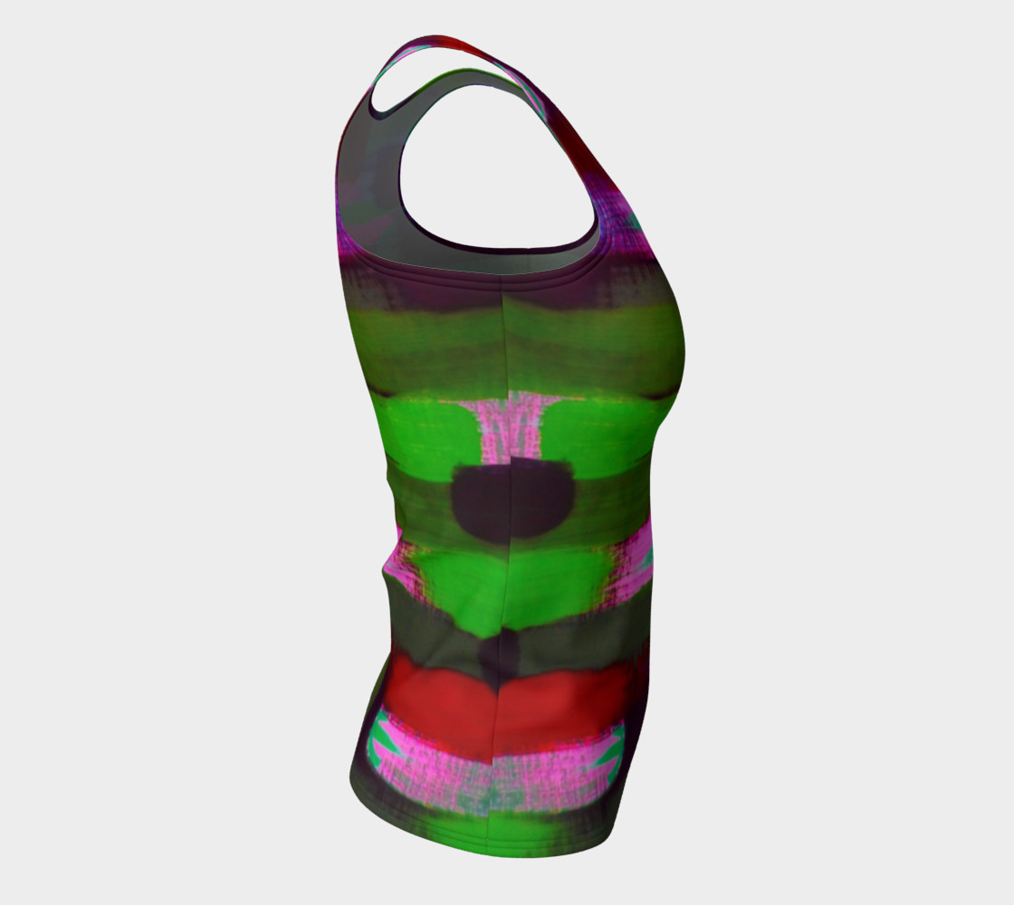 Hot Pink Happiness Fitted Tank Top preview #8