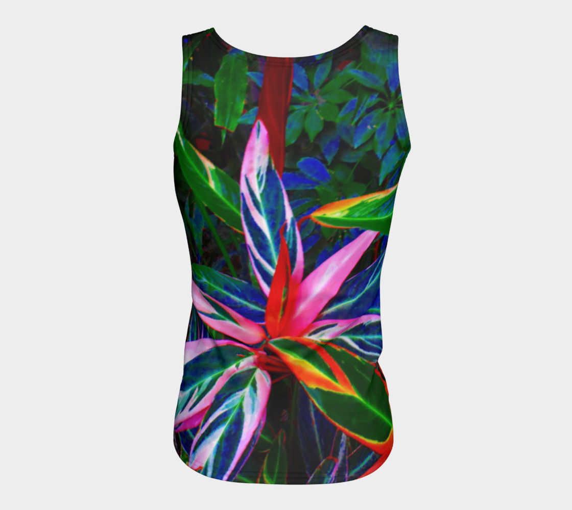 Aperçu de Tropical Fitted Tank Top #6