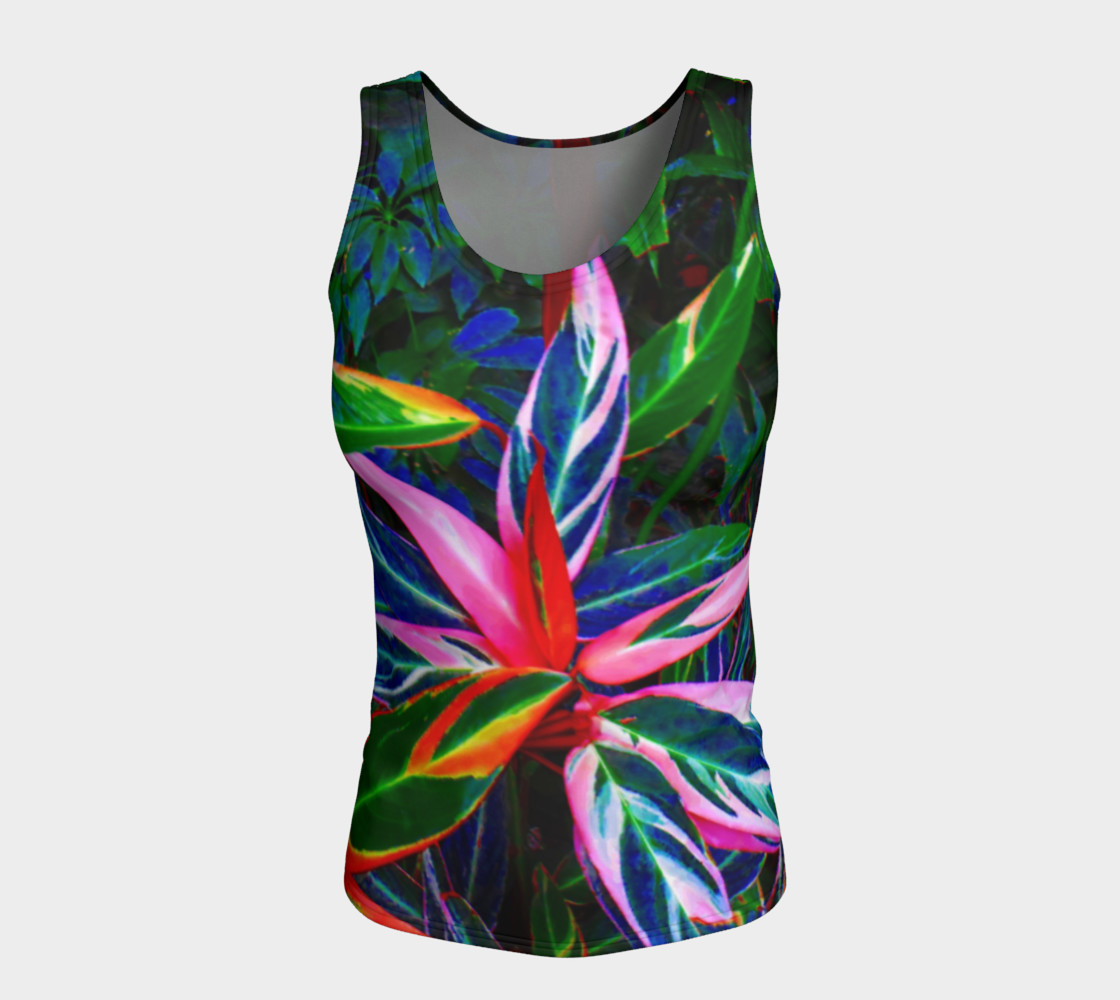 Aperçu de Tropical Fitted Tank Top #5