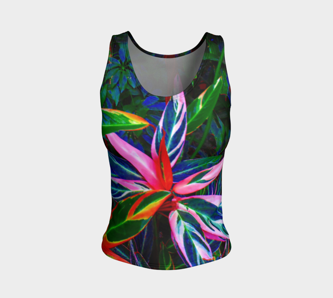 Aperçu de Tropical Fitted Tank Top #1