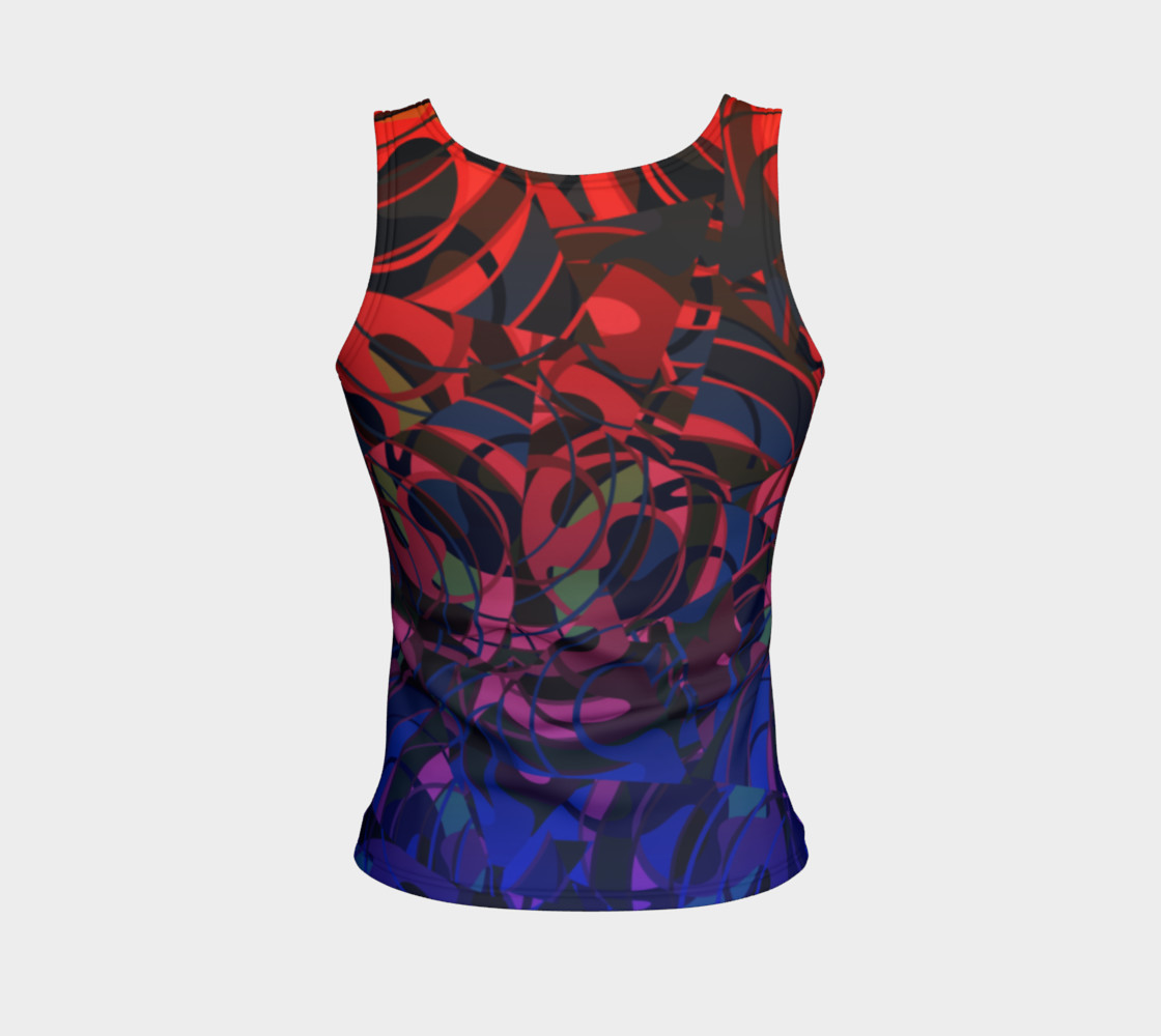 Hot Summer Nights Abstract - Reds and Blues preview #2
