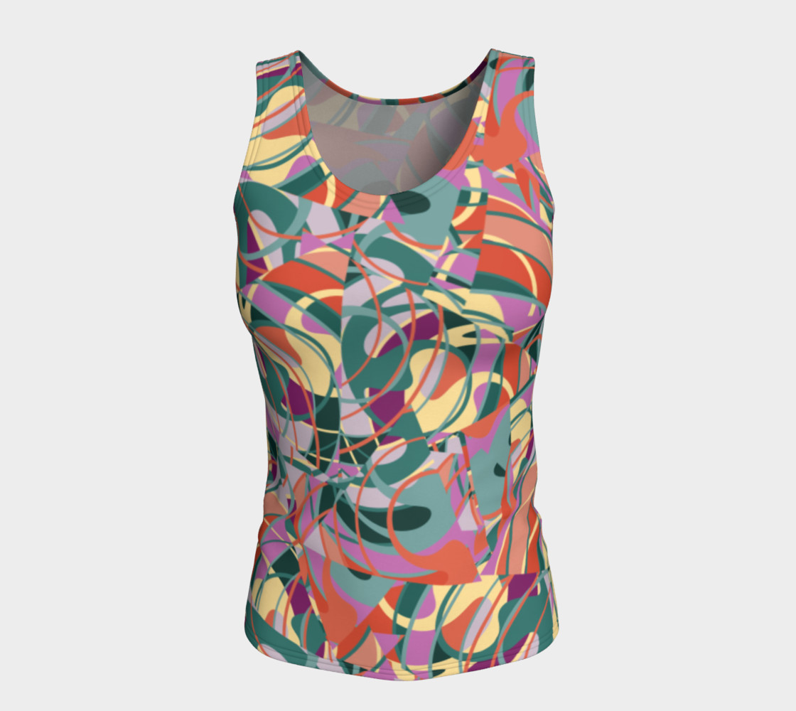 Colorful Abstract - Greens and Golds preview #5