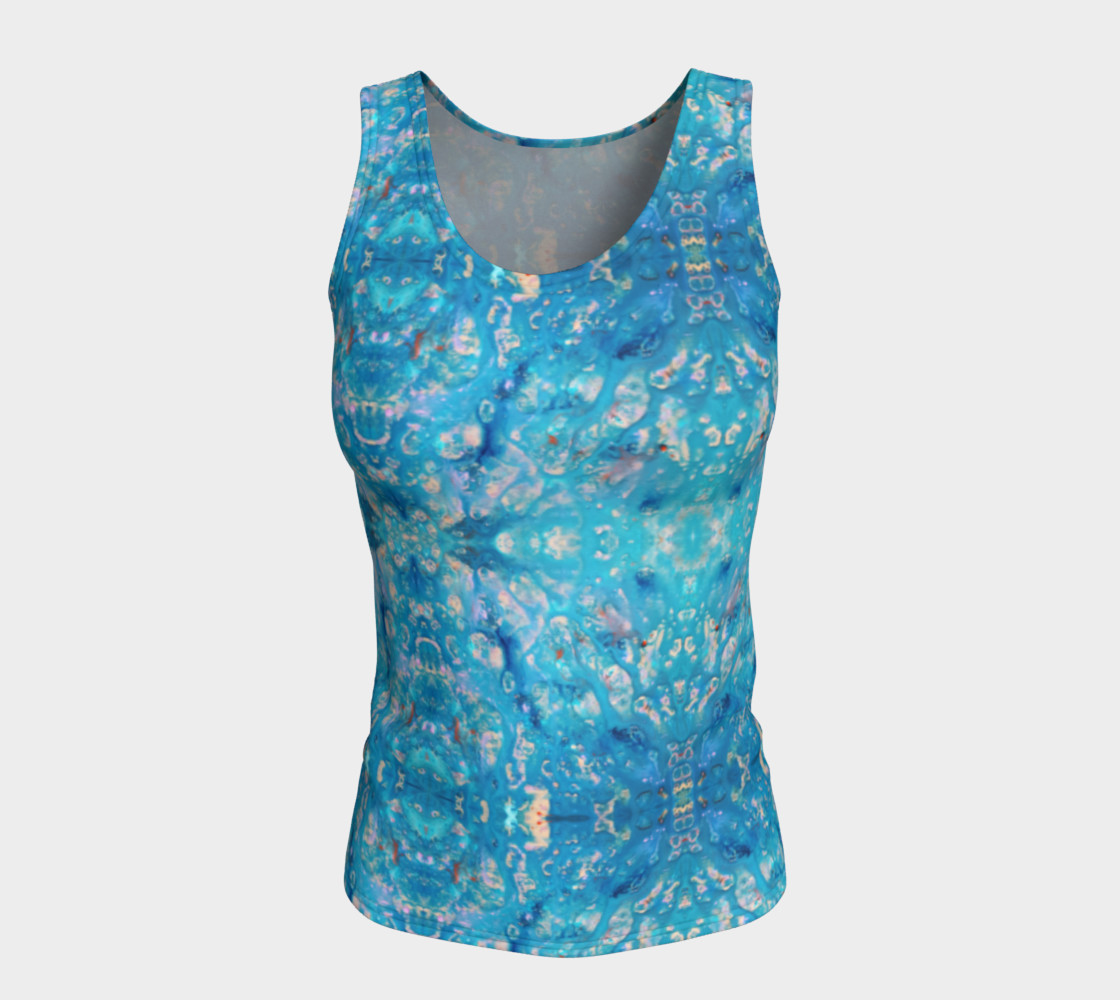 Aperçu de Waterfall Mosaic Fitted Tank Top #5