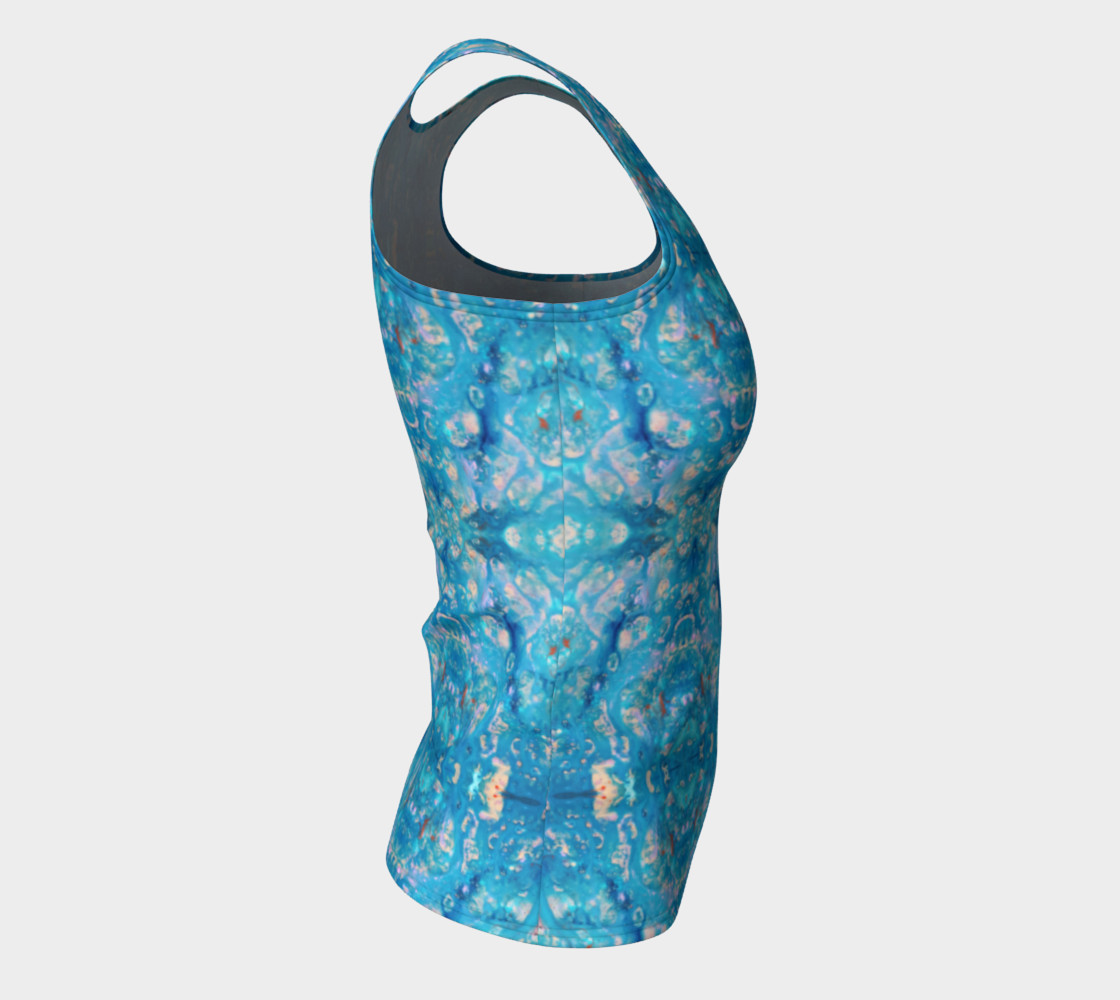 Aperçu de Waterfall Mosaic Fitted Tank Top #8