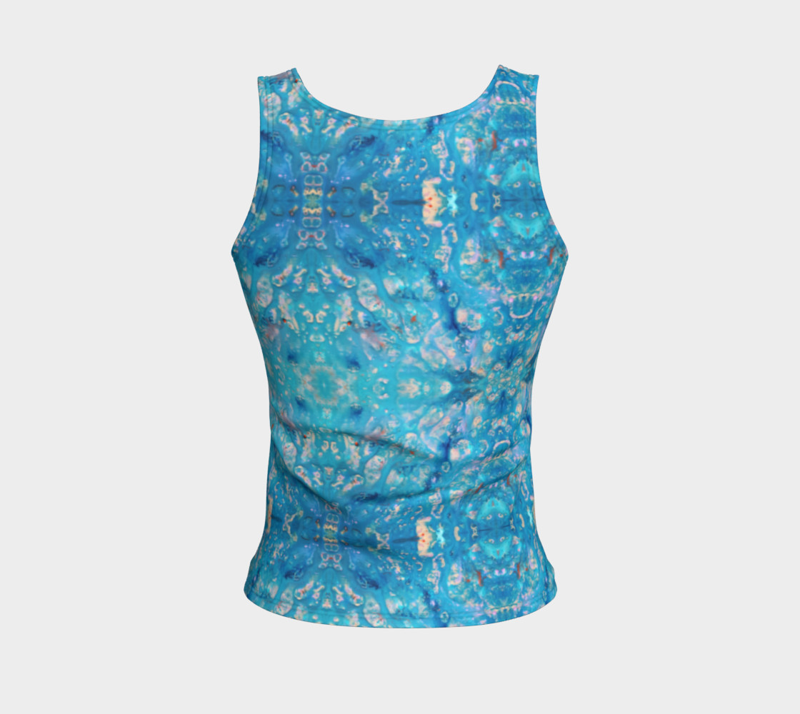Aperçu de Waterfall Mosaic Fitted Tank Top #2