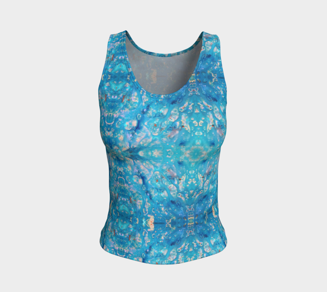 Aperçu de Waterfall Mosaic Fitted Tank Top #1