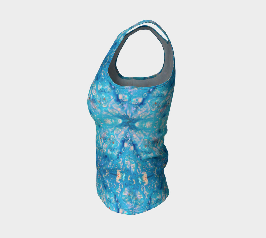 Aperçu de Waterfall Mosaic Fitted Tank Top #3